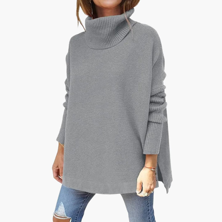 Pull Col Roulé Oversize Femme Douillet