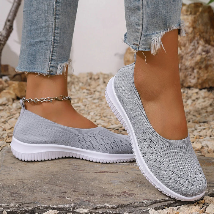 Sneakers Slip-On Femme Confort Respirant