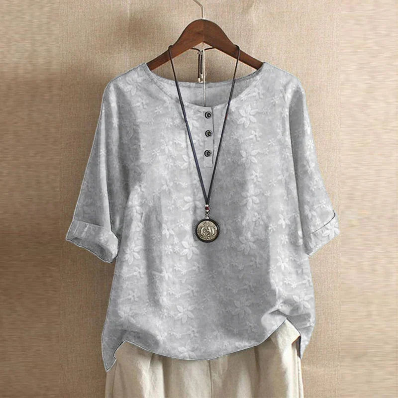 Blouse Bohème Fluide Femme Imprimé Artistique