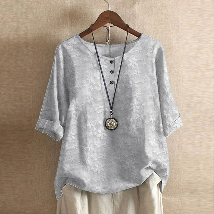 Blouse Bohème Fluide Femme Imprimé Artistique