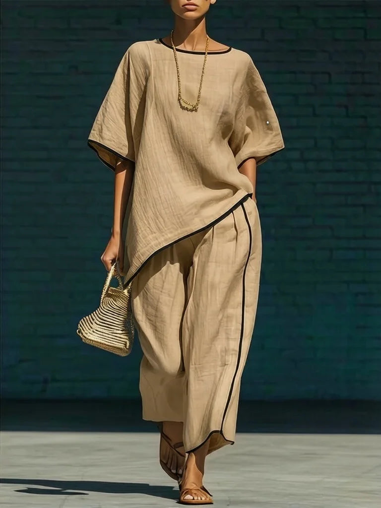 Ensemble Tunique Fluide et Pantalon 7/8 Femme