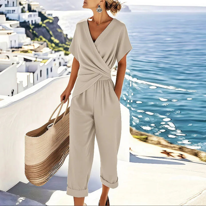 Ensemble Pantalon et Haut Cache-cœur Femme