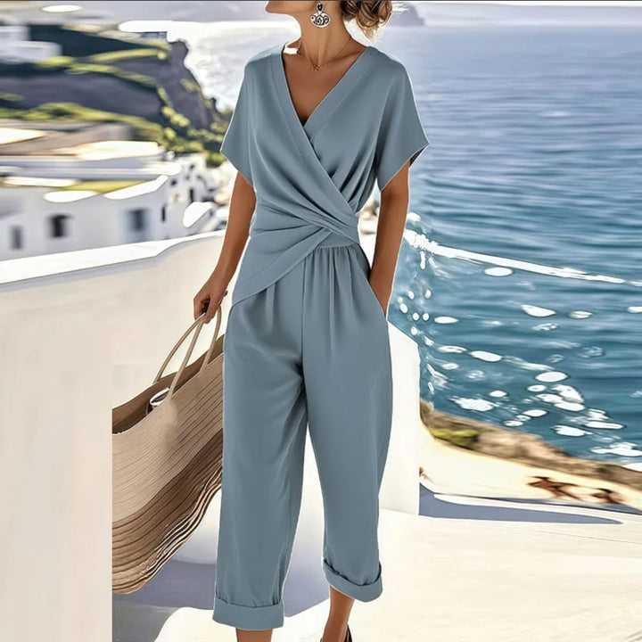 Ensemble Pantalon et Haut Cache-cœur Femme