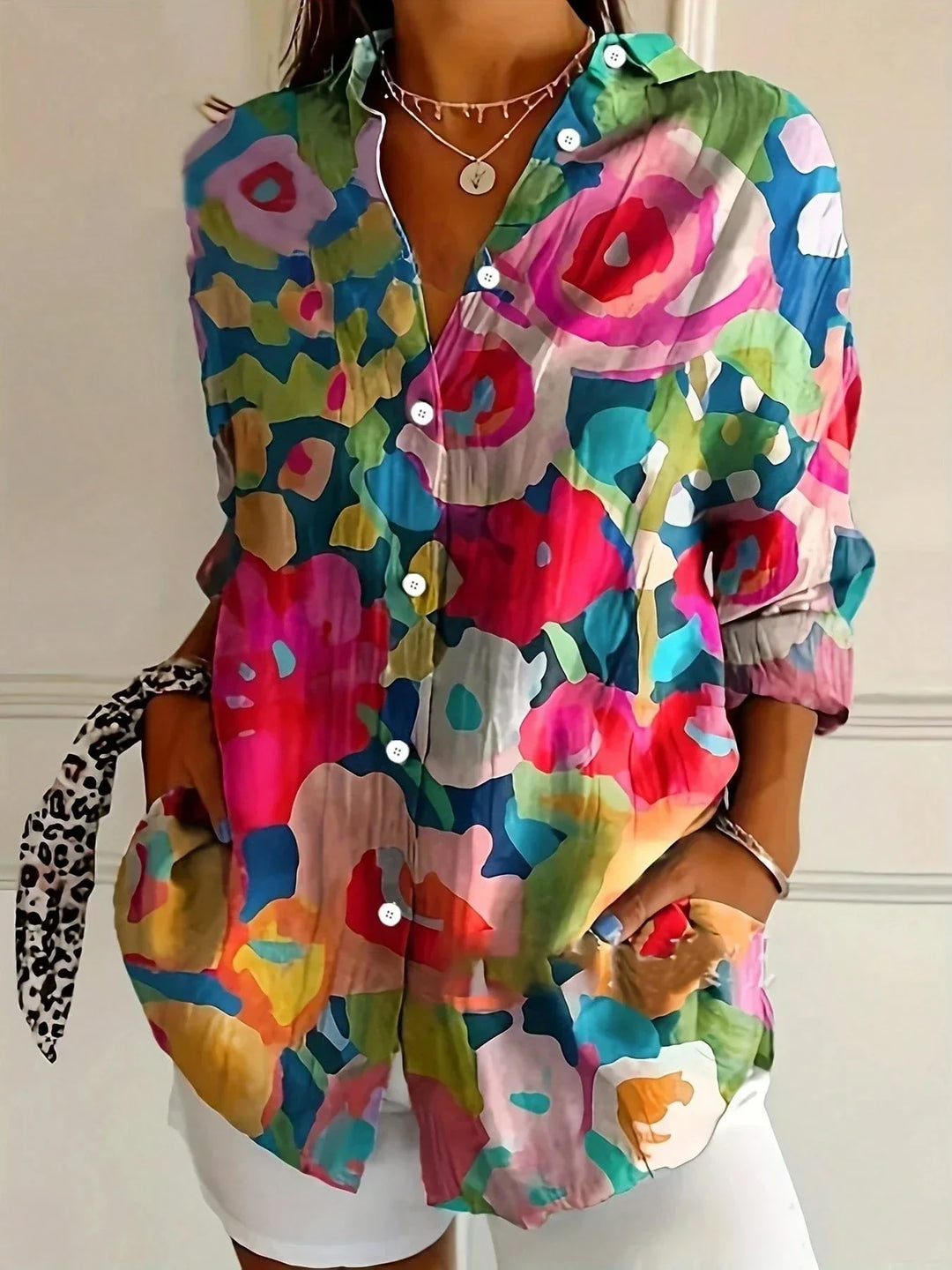 Chemise Fluide Fleurie Bohème Femme