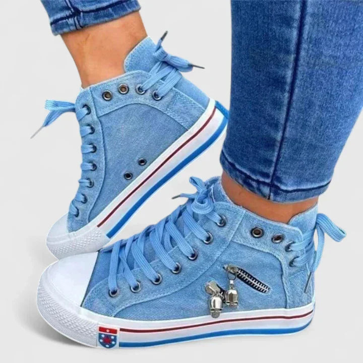 Chaussures Orthopédiques Confort Femme Bleu Jean