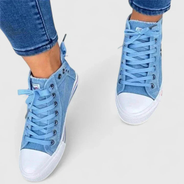 Chaussures Orthopédiques Confort Femme Bleu Jean