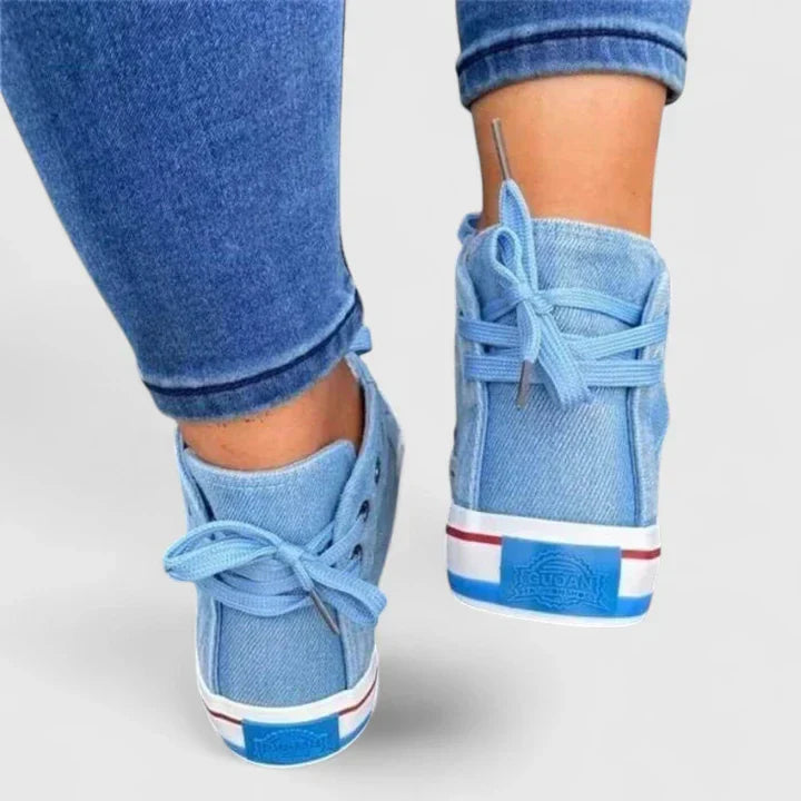 Chaussures Orthopédiques Confort Femme Bleu Jean