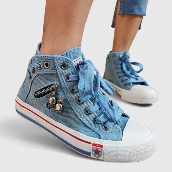 Chaussures Orthopédiques Confort Femme Bleu Jean