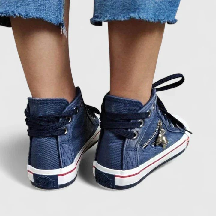 Chaussures Orthopédiques Confort Femme Bleu Jean