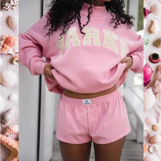 Sweat Oversize Graphique Femme Manches Longues
