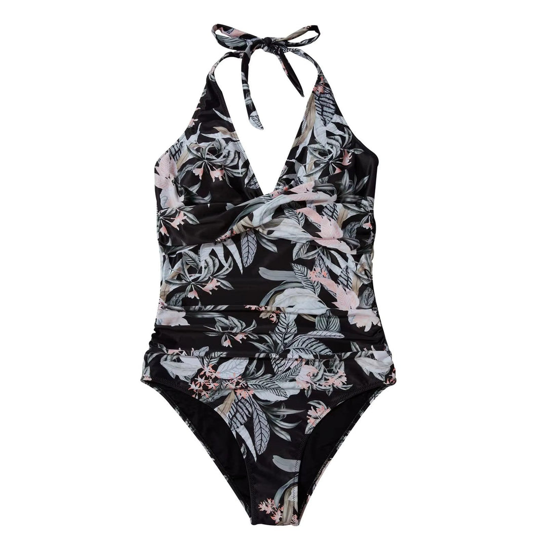 Costume da bagno intero da donna con collo halter