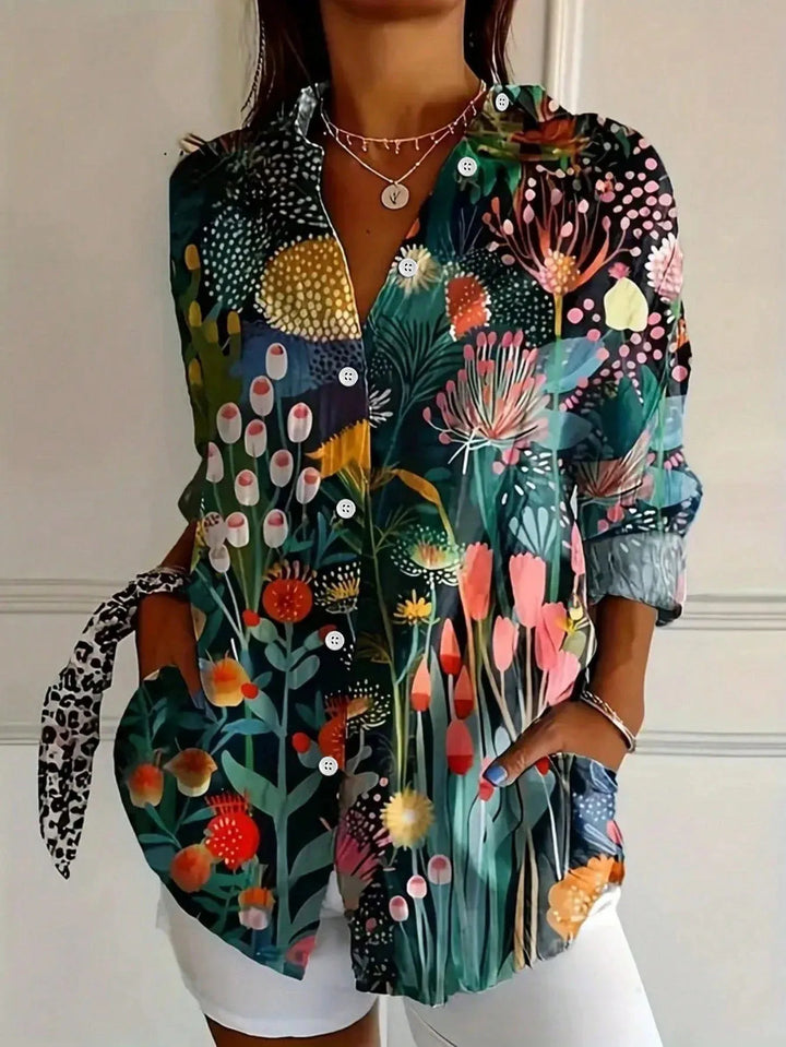 Chemise Fluide Fleurie Bohème Femme