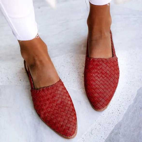 Mocassins Tressés Femme Confort Quotidien