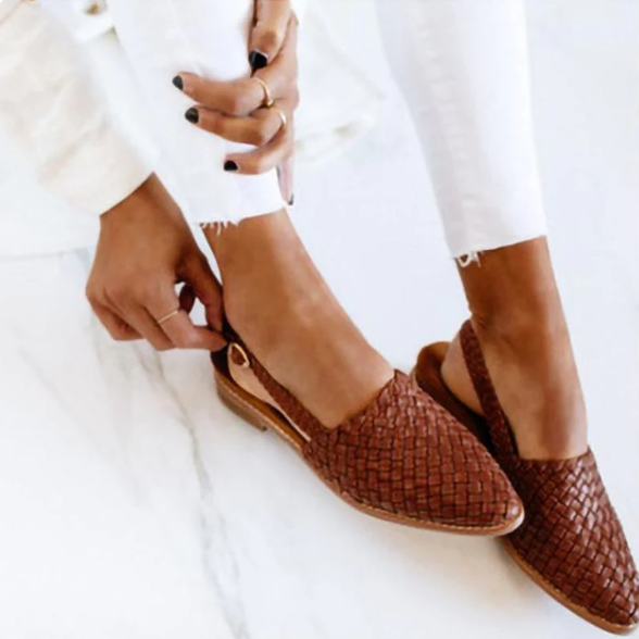 Mocassins Tressés Femme Confort Quotidien