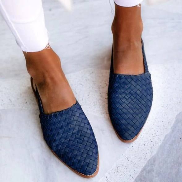Mocassins Tressés Femme Confort Quotidien