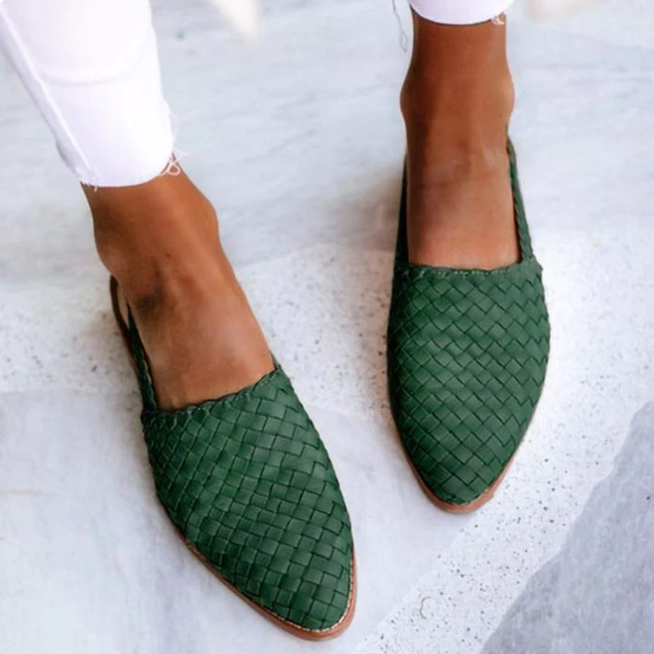 Mocassins Tressés Femme Confort Quotidien