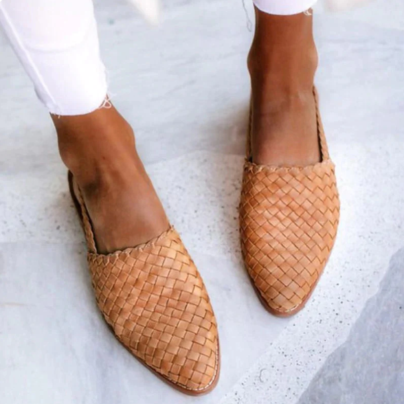 Mocassins Tressés Femme Confort Quotidien