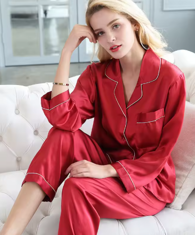 Ensemble Pyjama Chemise Boutonnée Femme