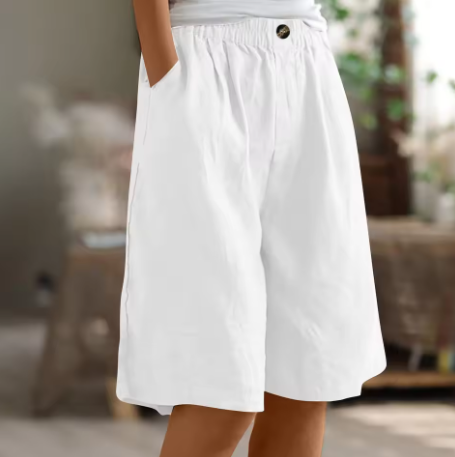 Short Long Décontracté Femme à Poches