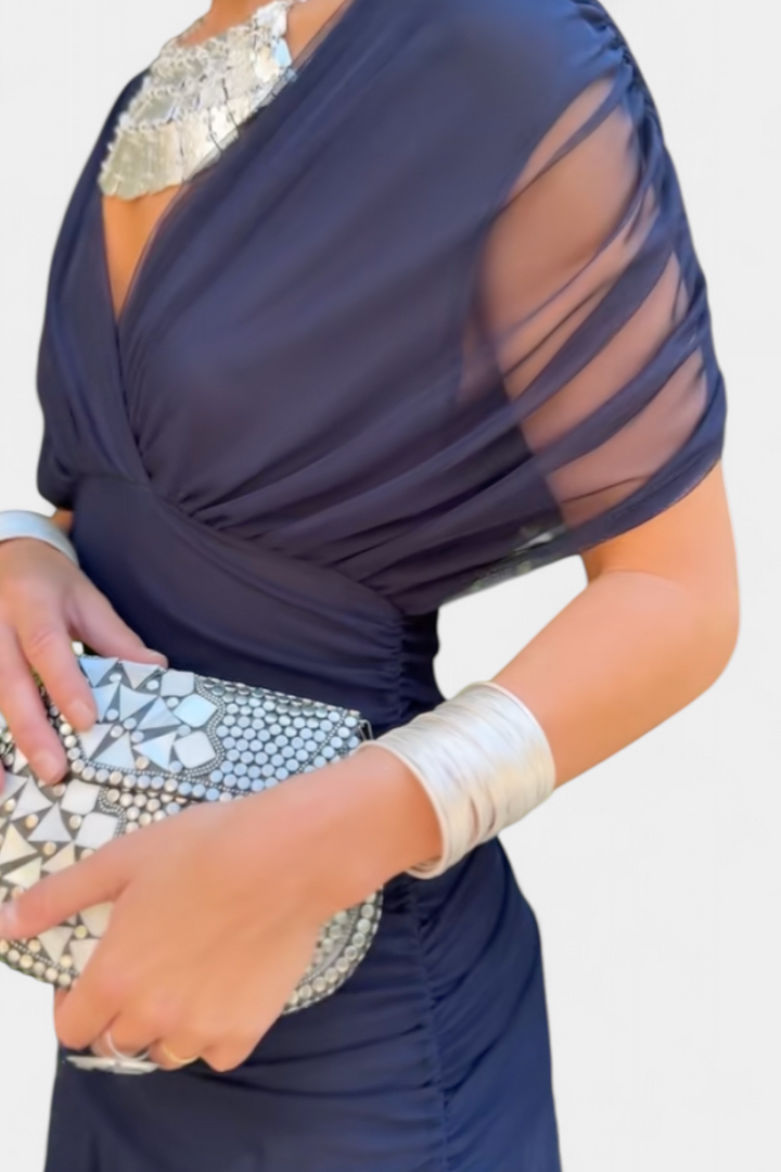 Robe Longue Fluide Femme Épaules Dégagées Soirée