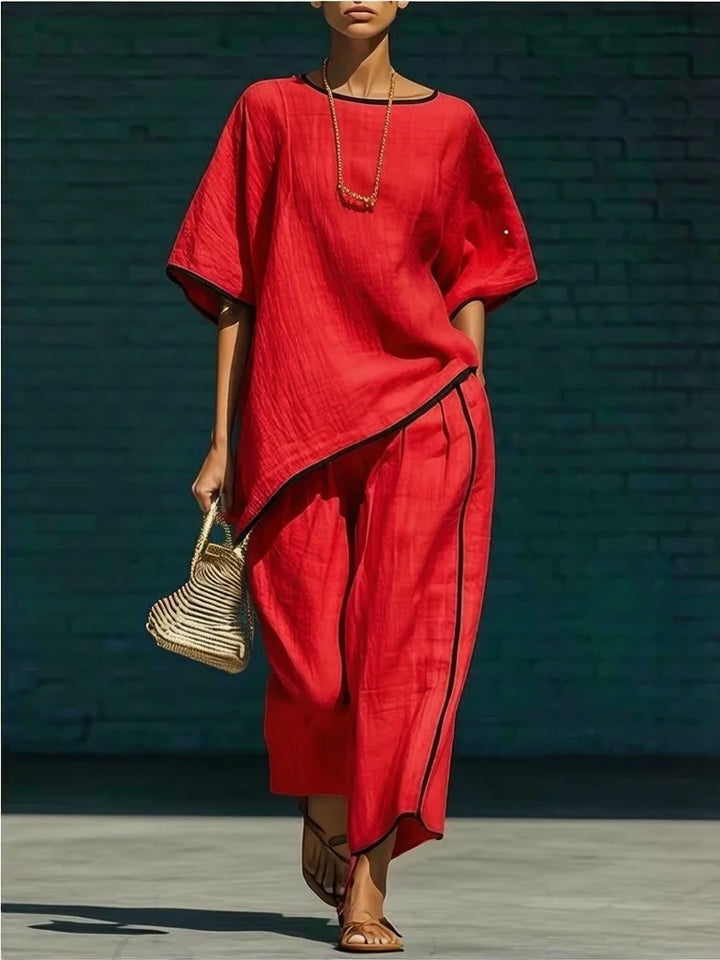 Ensemble Tunique Fluide et Pantalon 7/8 Femme