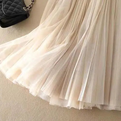 Women's High-Waisted Pleated Maxi Skirt