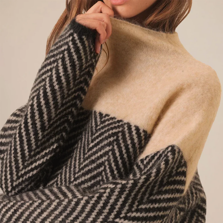 Pull Col Roulé Cachemire Femme Doux