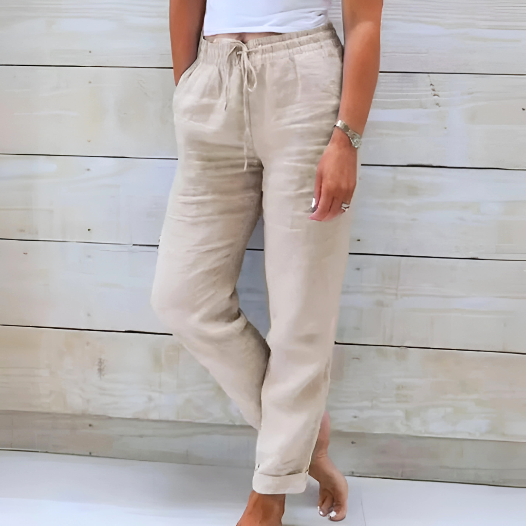Pantalon Stretch Léger Femme Coupe Flexible