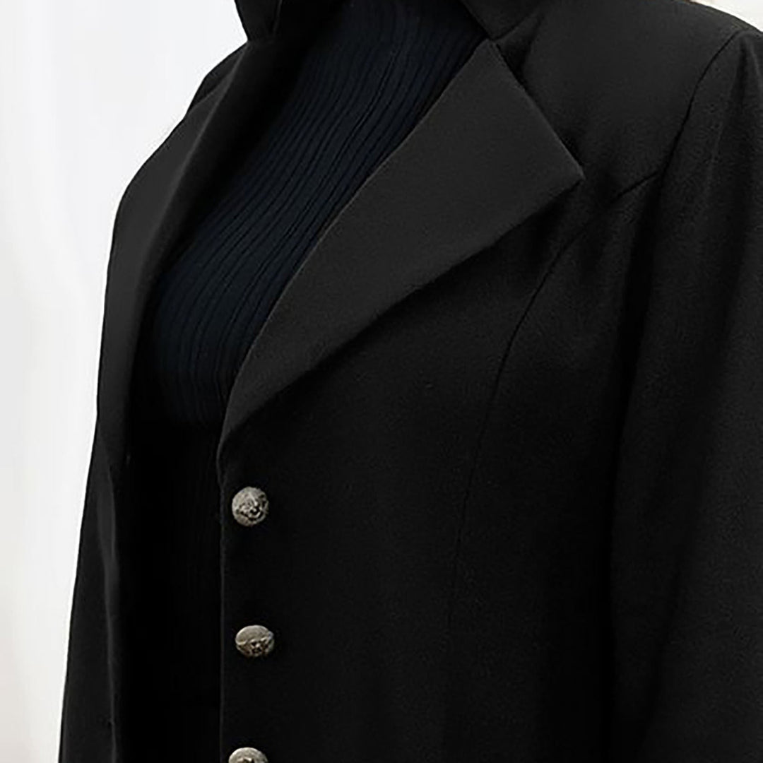 Manteau Élégant Pour Femme en Mélange de Laine à Double Boutonnage