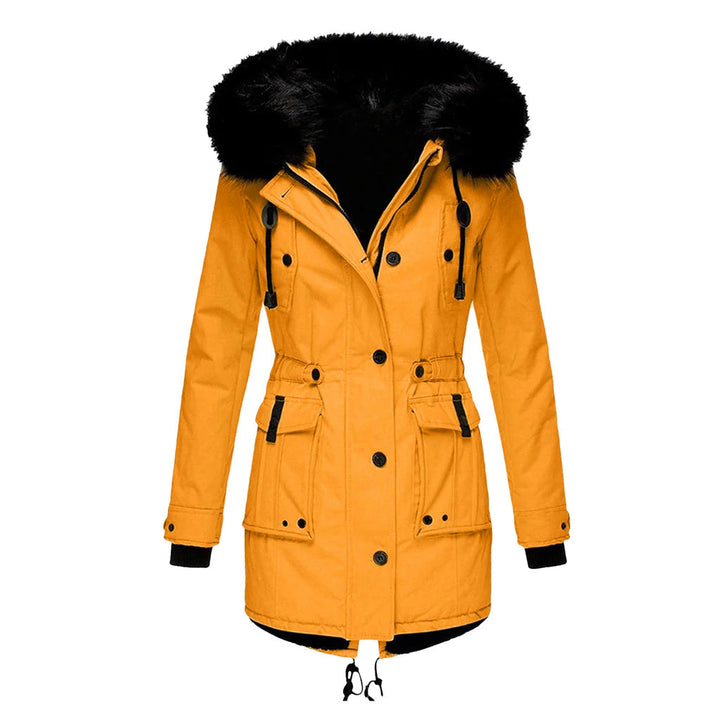 Women's Winter Parka with Faux Fur Hood
