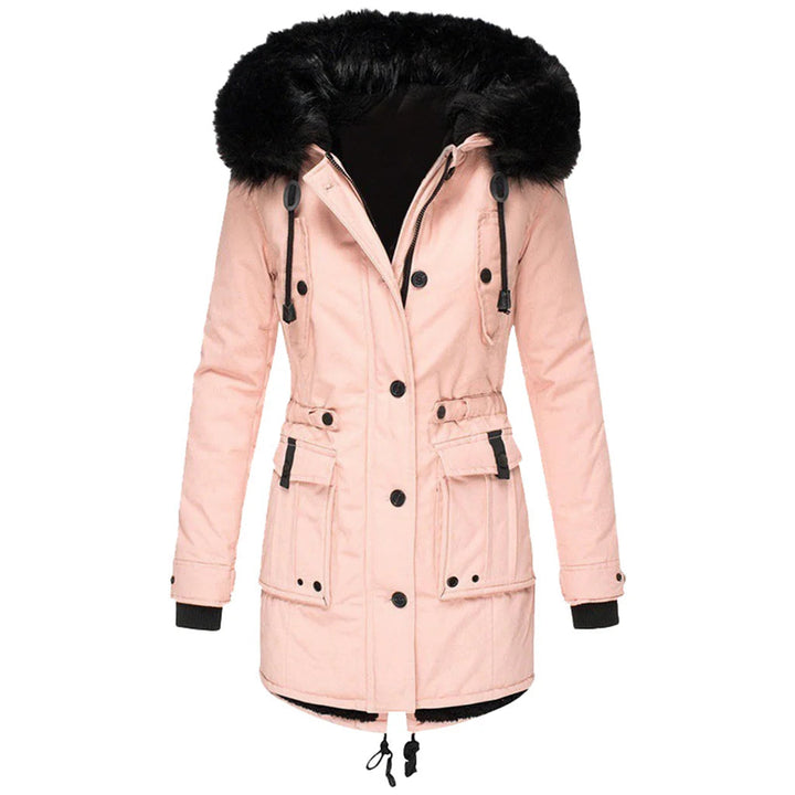 Women's Winter Parka with Faux Fur Hood