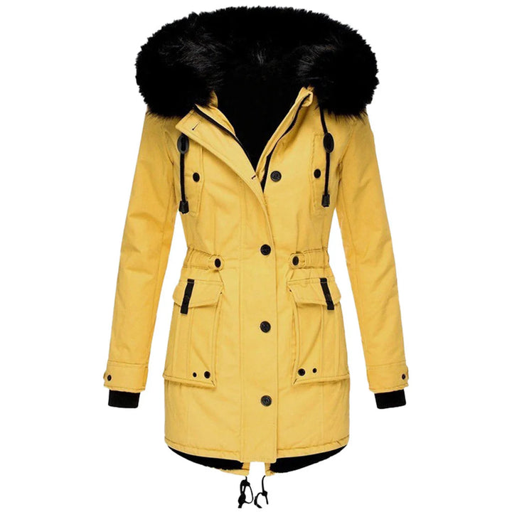 Women's Winter Parka with Faux Fur Hood