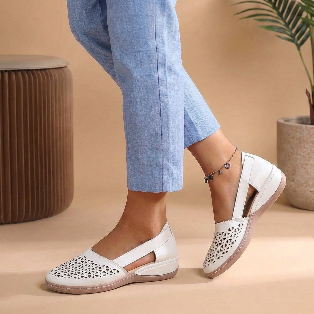 Sandales Fermées Confort Slip-On Femme