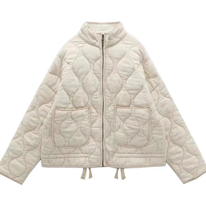 Veste Matelassée Zippée Pour Femme Avec Col Montant