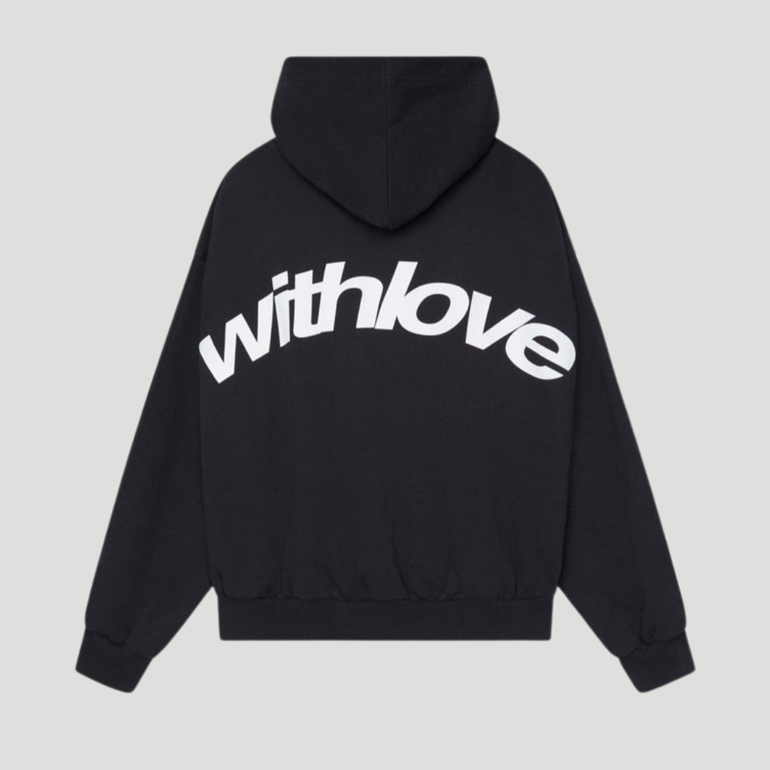 Felpa con cappuccio unisex oversize con motivo