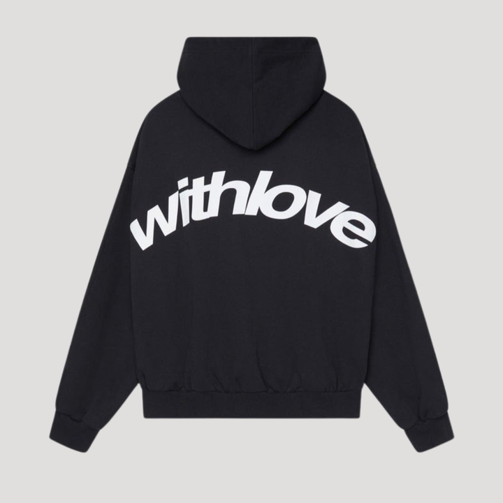 Felpa con cappuccio unisex oversize con motivo