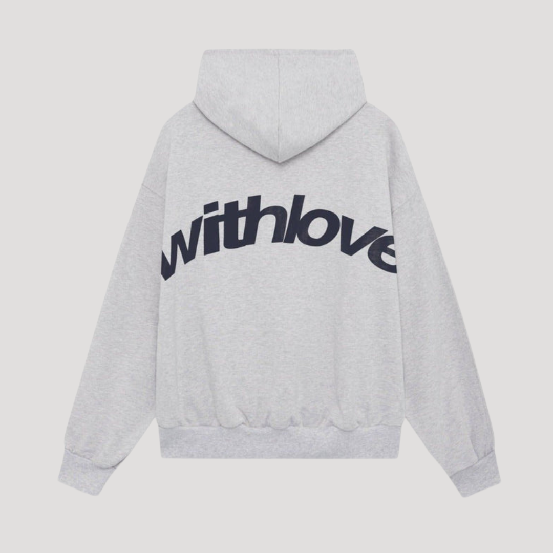 Felpa con cappuccio unisex oversize con motivo