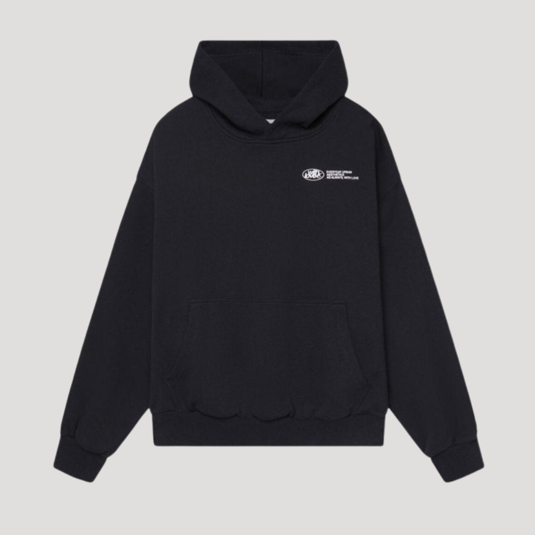 Felpa con cappuccio unisex oversize con motivo
