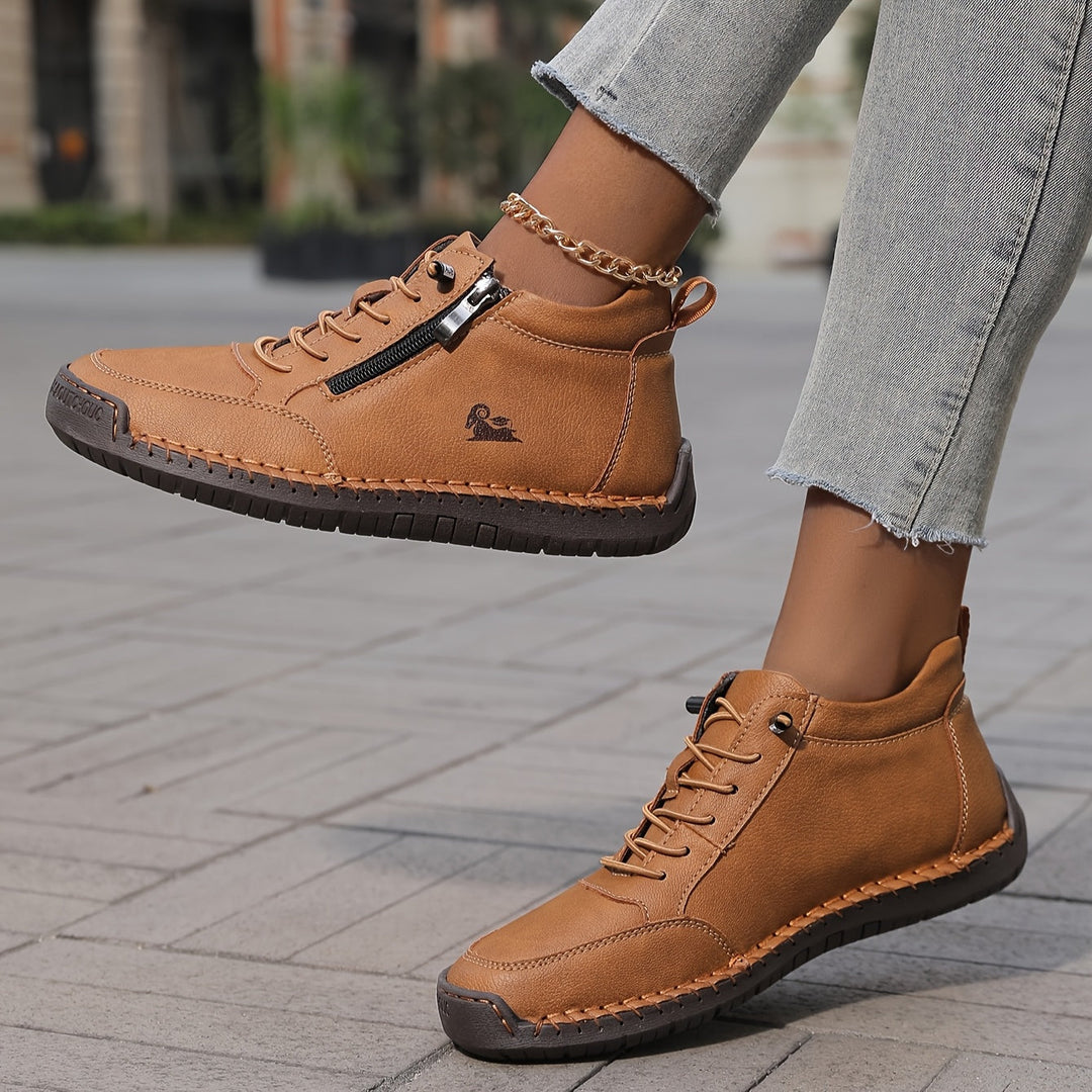 Baskets De Marche Confortables à Lacets Pour Femmes