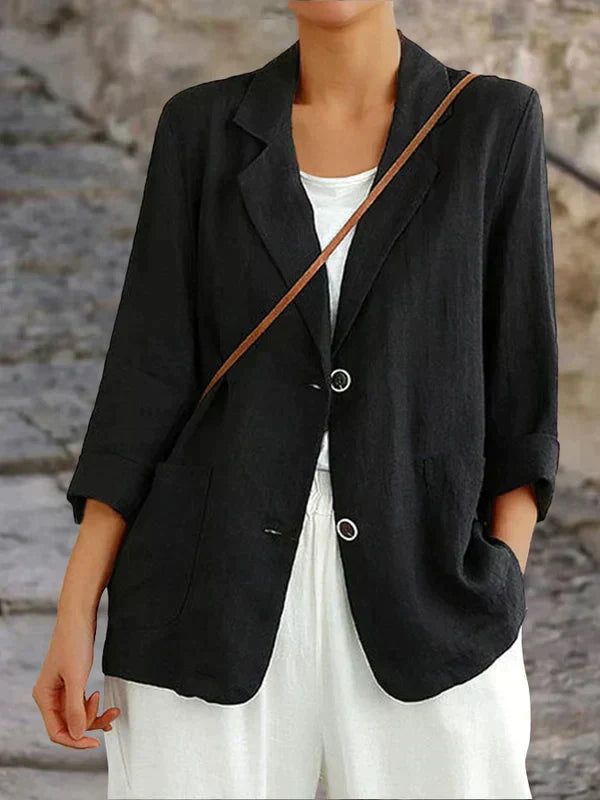 Blazer Lin Femme Léger Été