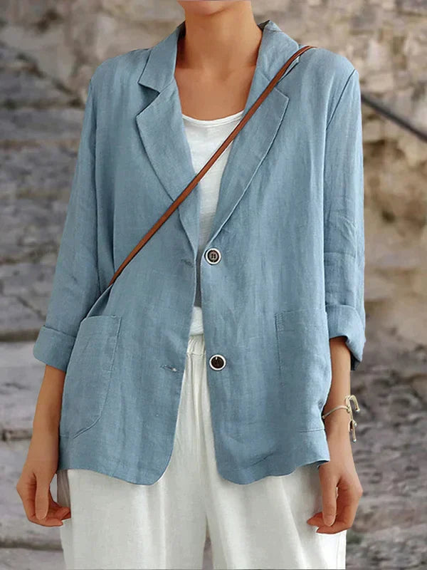 Blazer Lin Femme Léger Été