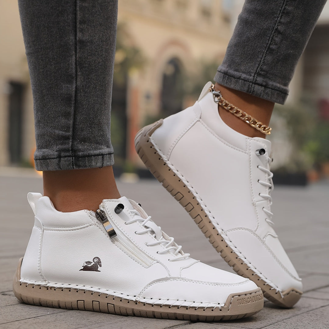 Baskets De Marche Confortables à Lacets Pour Femmes
