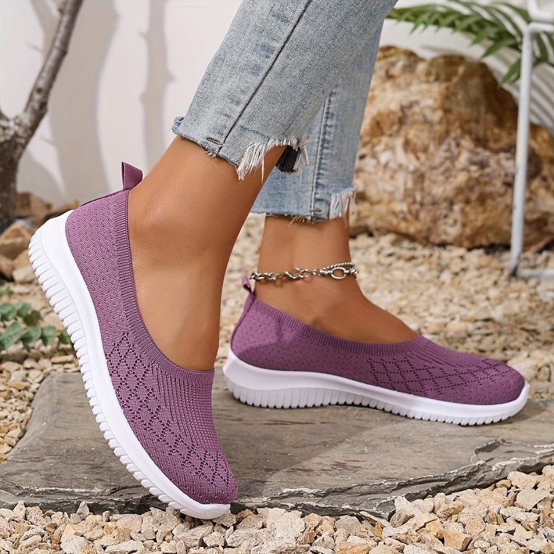 Sneakers Slip-On Femme Confort Respirant