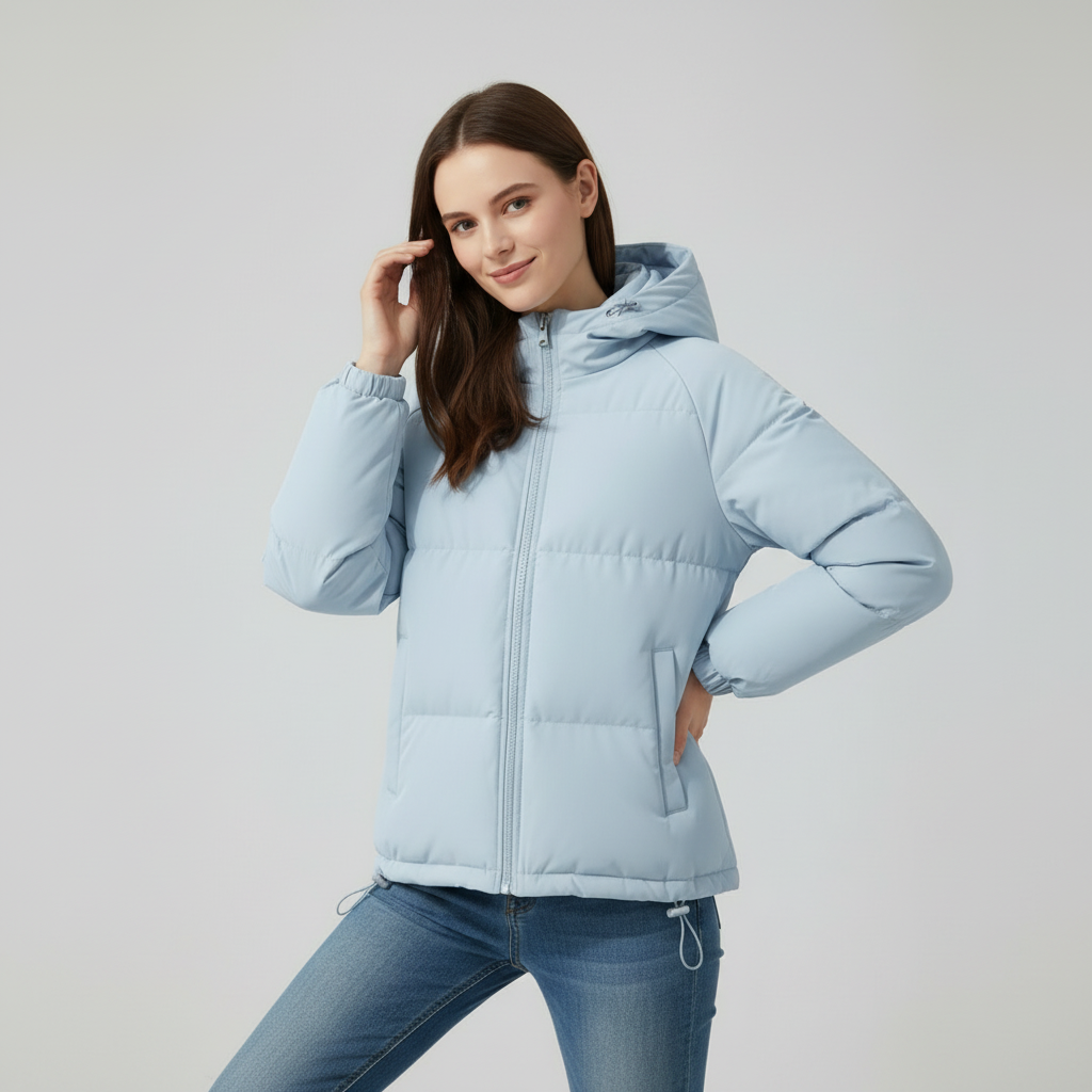 Warm Quilted Puffer Parka for Women