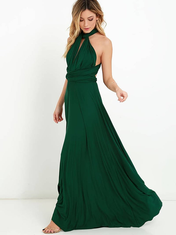 Robe Maxi Femme Asymétrique Une Épaule Soirée