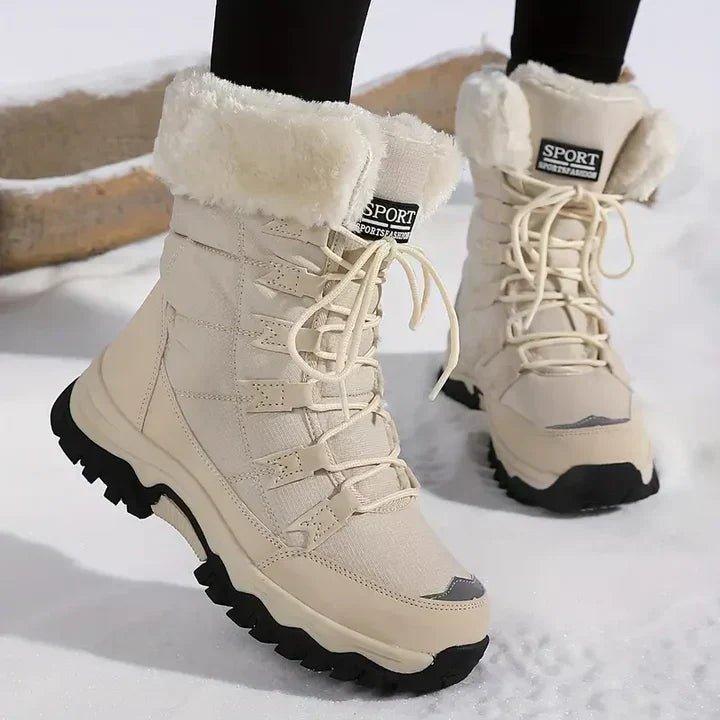 Waterproof Women's Winter Snow Boots with Faux Fur Lining