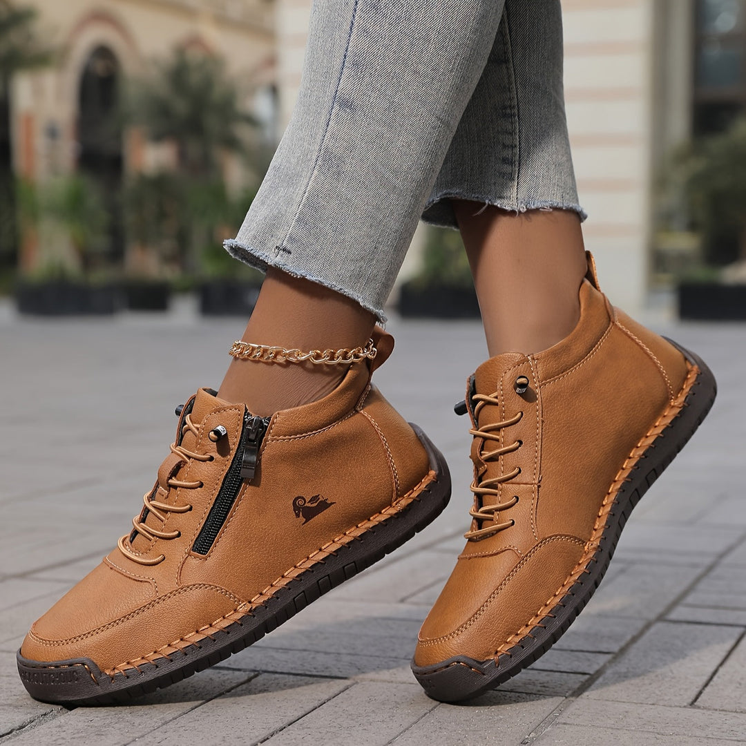 Baskets De Marche Confortables à Lacets Pour Femmes