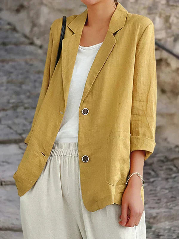 Blazer Lin Femme Léger Été