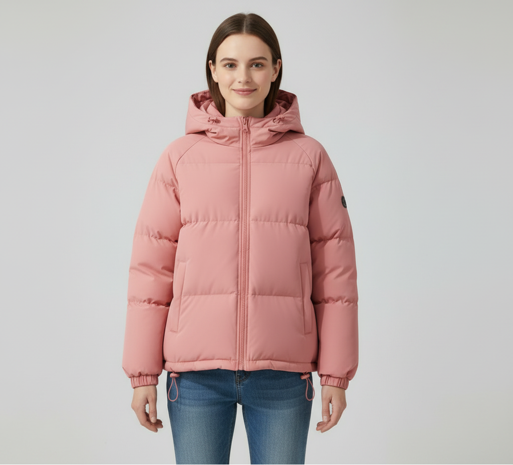 Warm Quilted Puffer Parka for Women