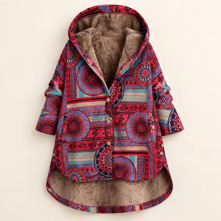 Manteau Bohème Femme Doublure Fausse Fourrure